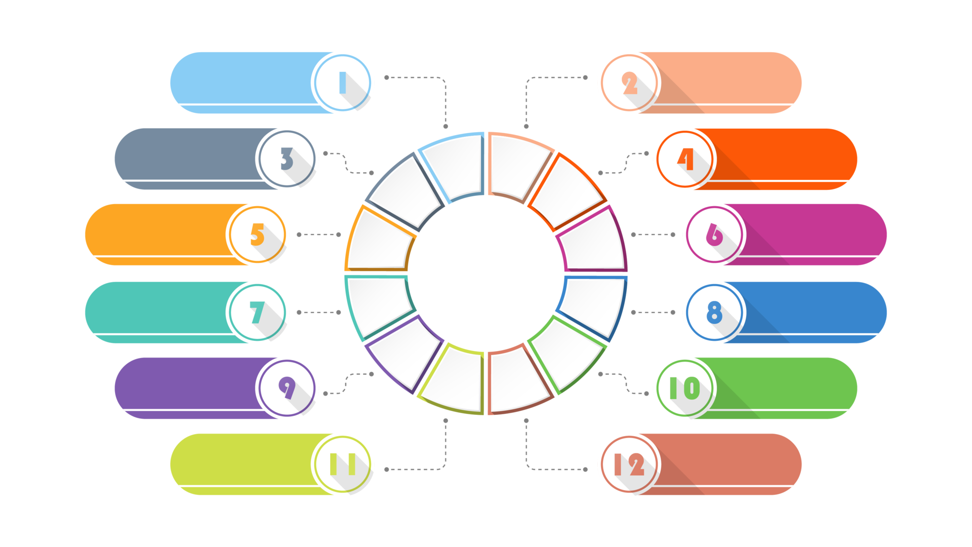 Infographic with 12 steps process or options 19000588 png