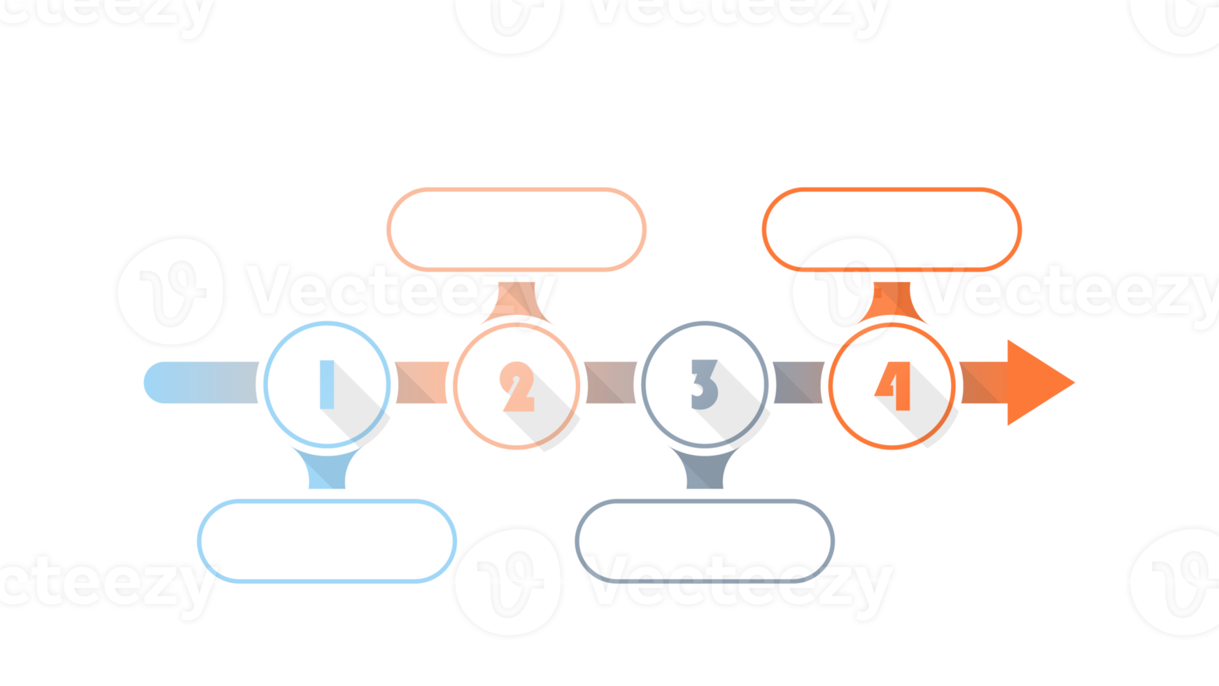 Infographic with 4 steps, process or options. png