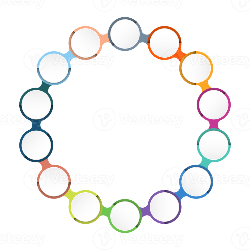 Infographic with 14 steps, process or options. png