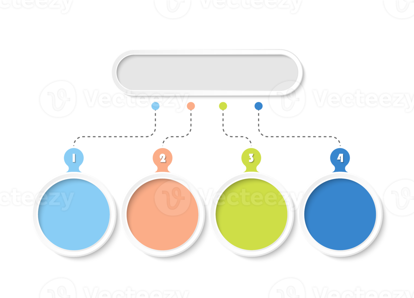 Infographic with 4 steps, process or options. png