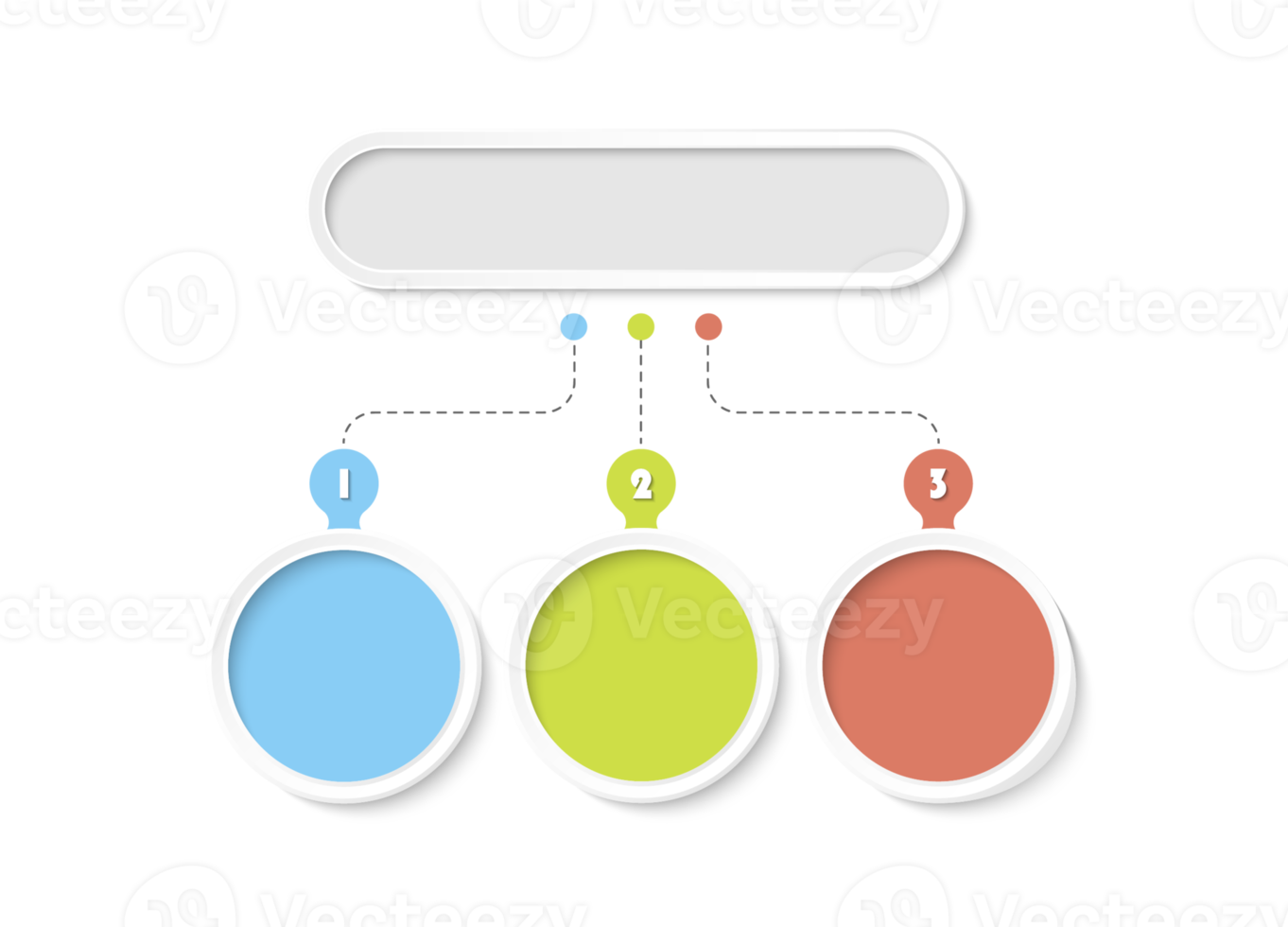 infographic met 3 stappen, werkwijze of opties. png