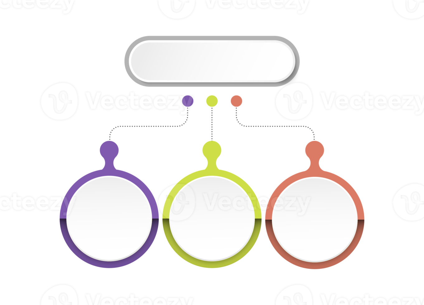 Infographic with 3 steps, process or options. png