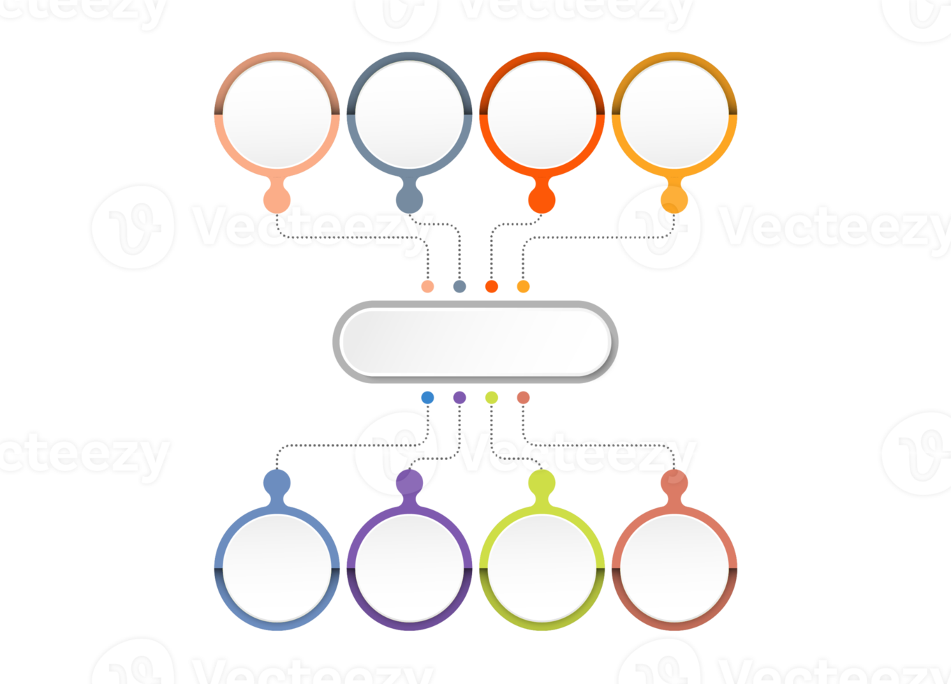 Infographic with 8 steps, process or options. png