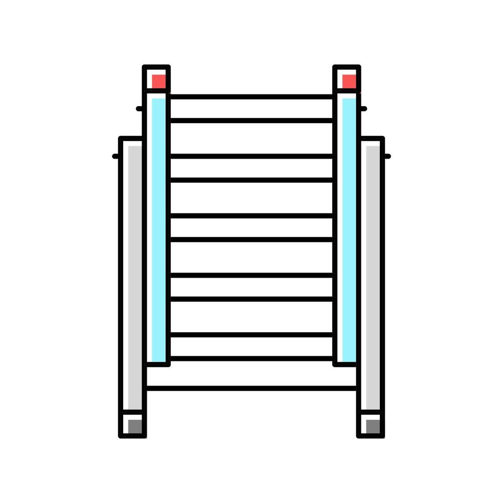 ilustración de vector de icono de color de equipo de escalera