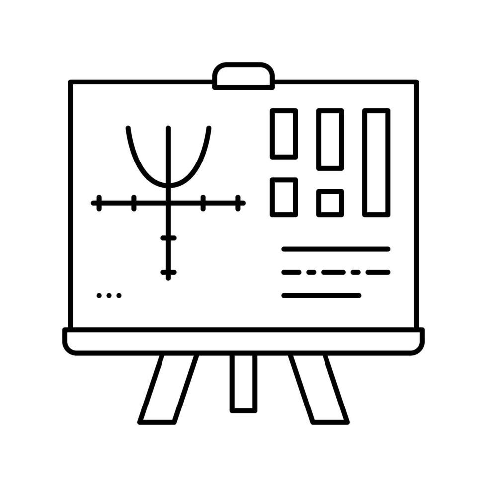 gráficos geek línea icono vector ilustración signo