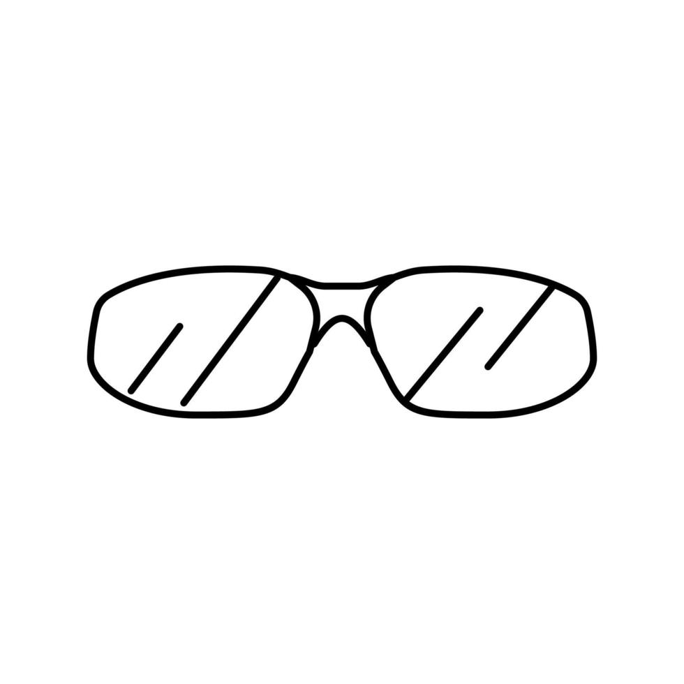 Cool gafas línea óptica icono vector ilustración