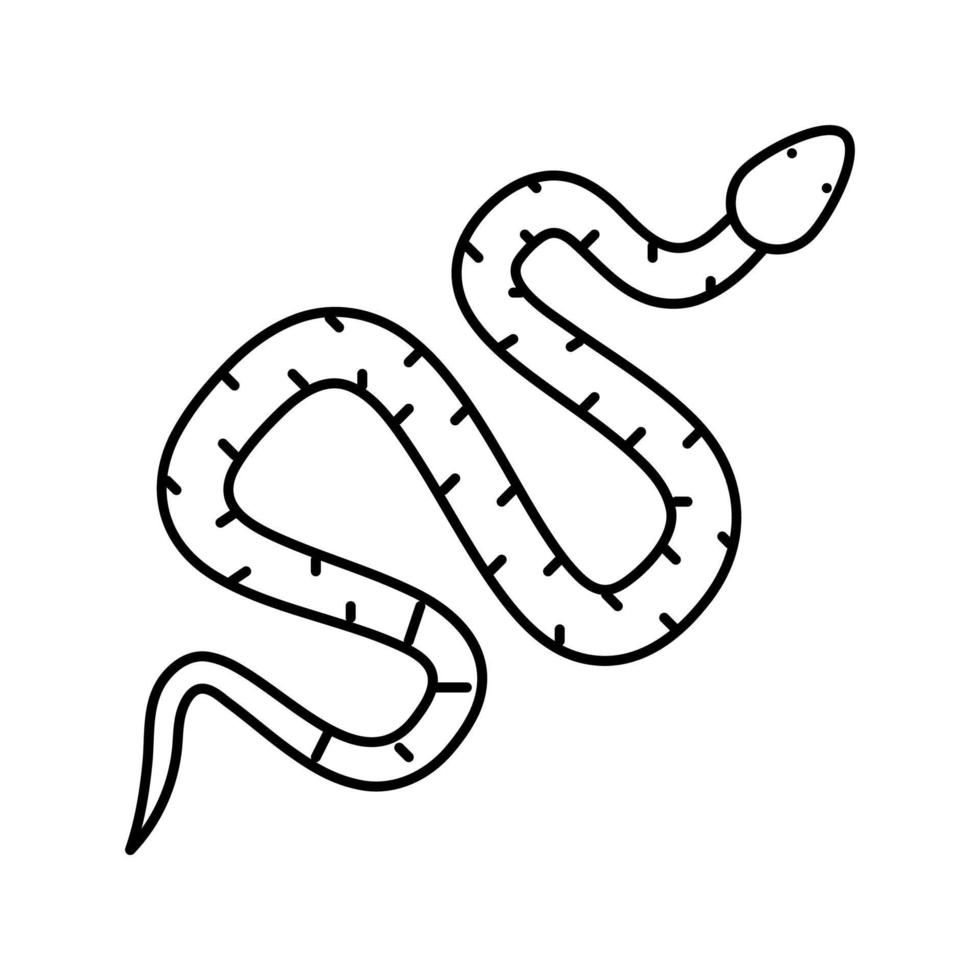 snake in zoo line icon vector illustration