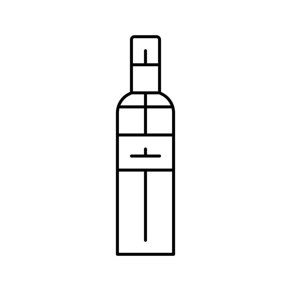 spray fragrance bottle perfume line icon vector illustration