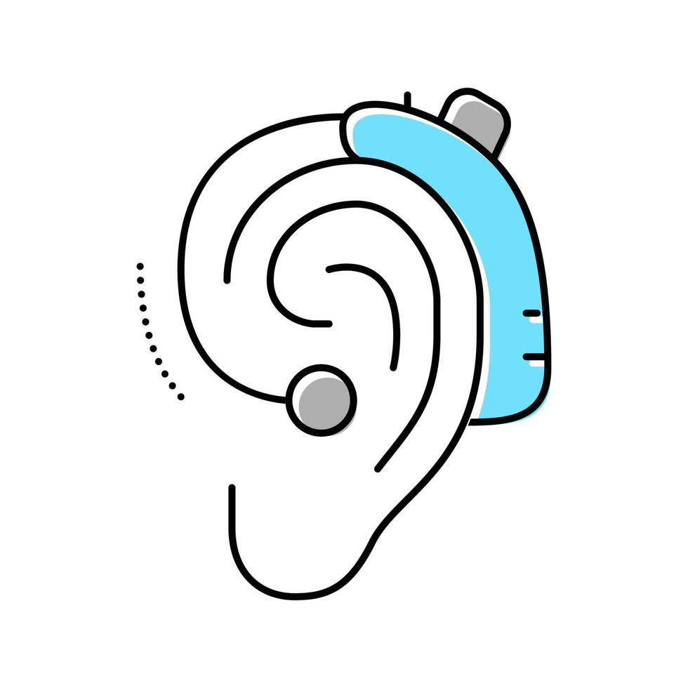 gadget for deaf color icon vector illustration