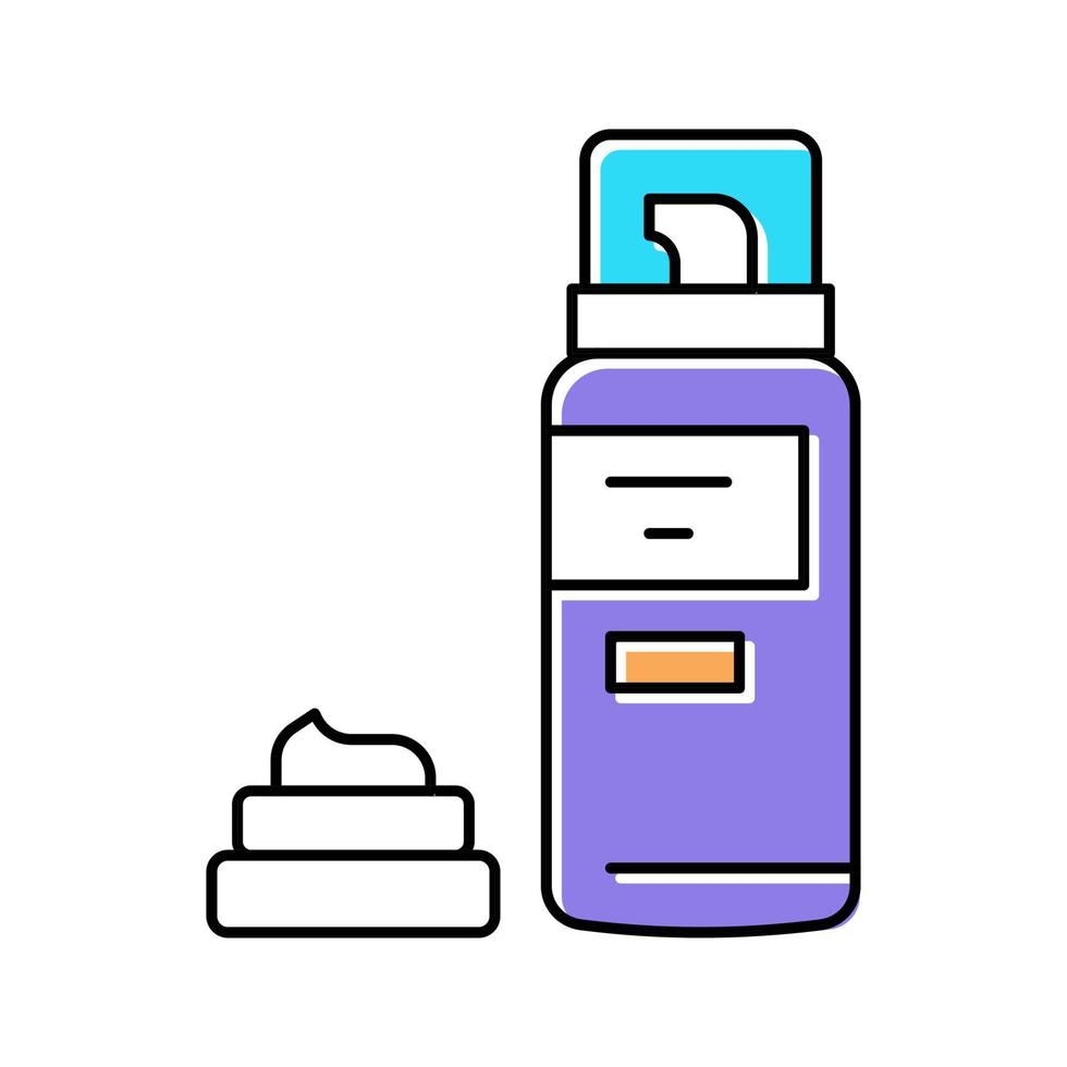 foam for shave color icon vector illustration