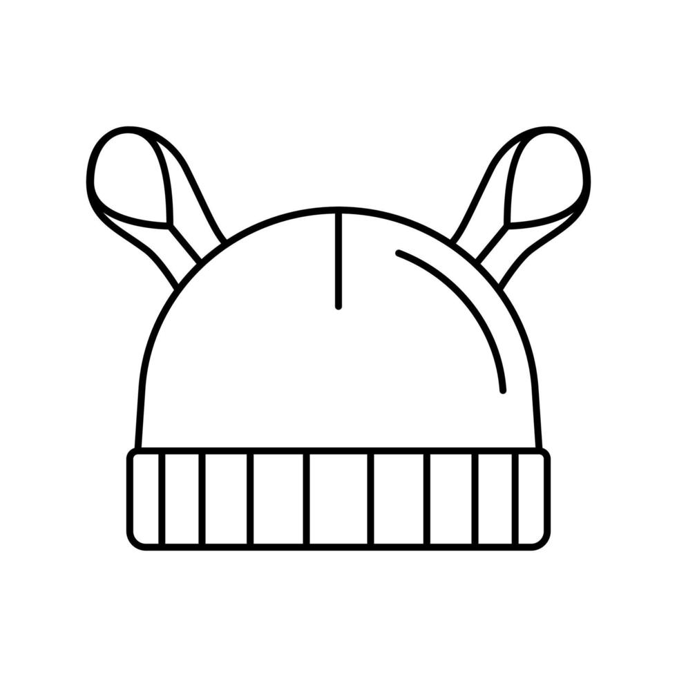mono manga corta bebé tela línea icono vector ilustración