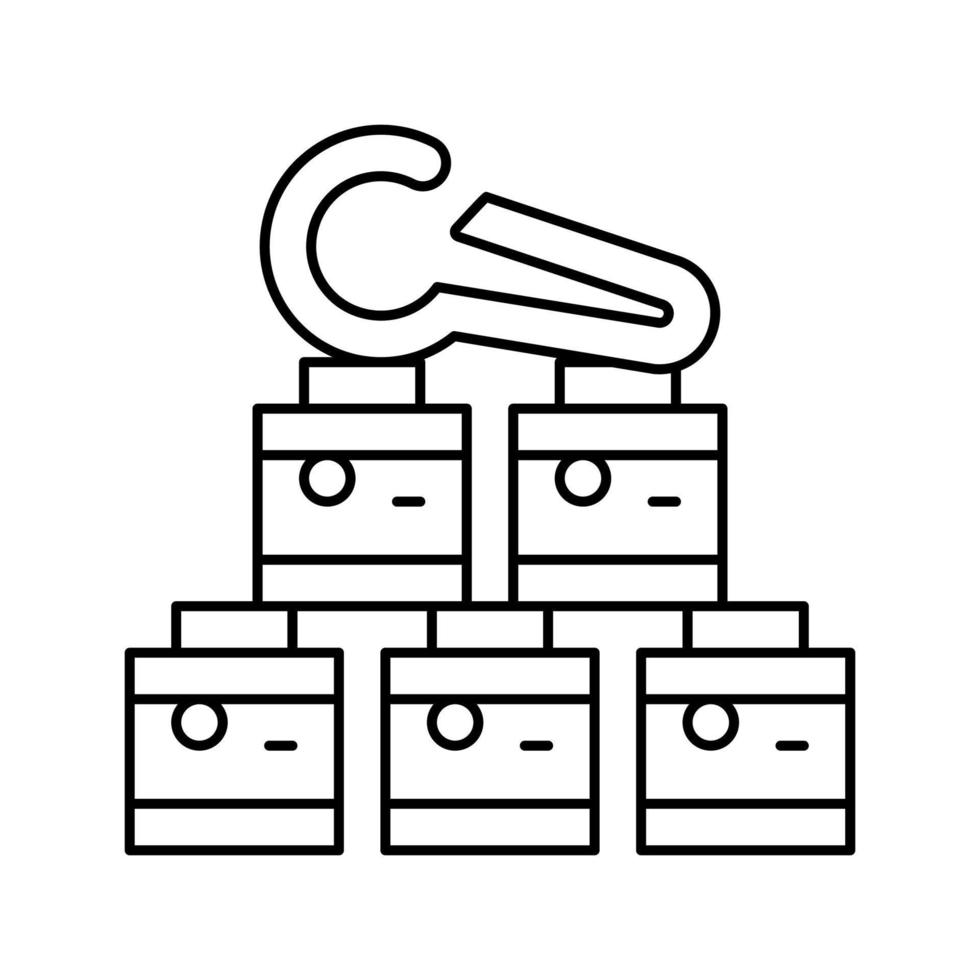 fuel cooking line icon vector illustration