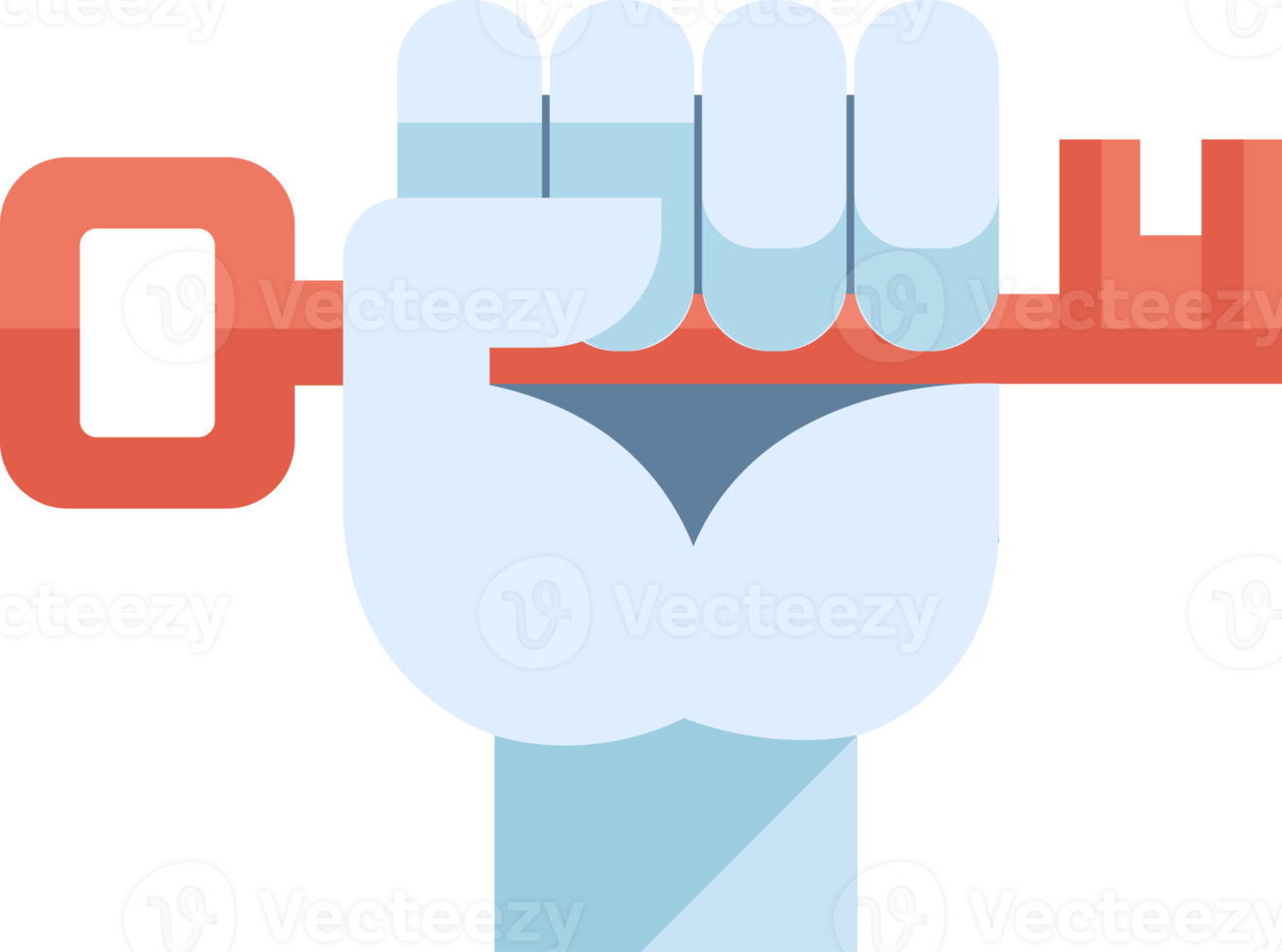 hand with key symbol icon png