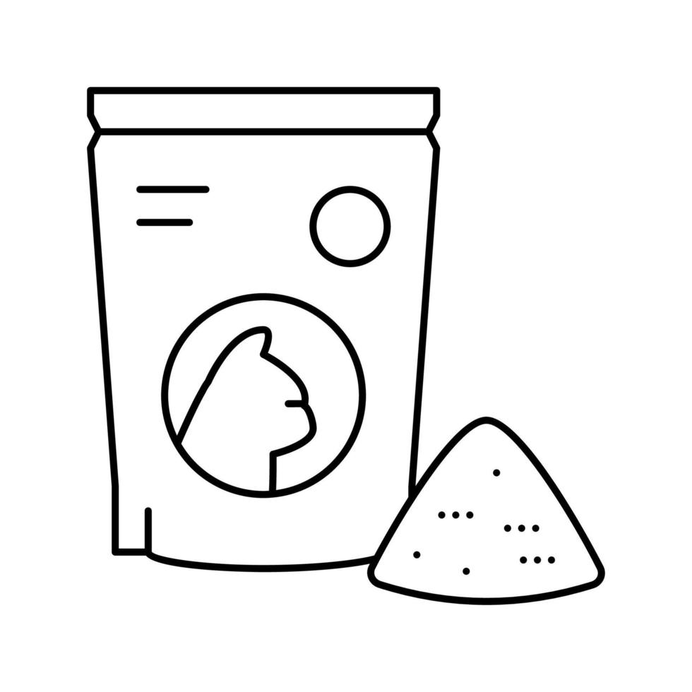 preserves for cat line icon vector illustration