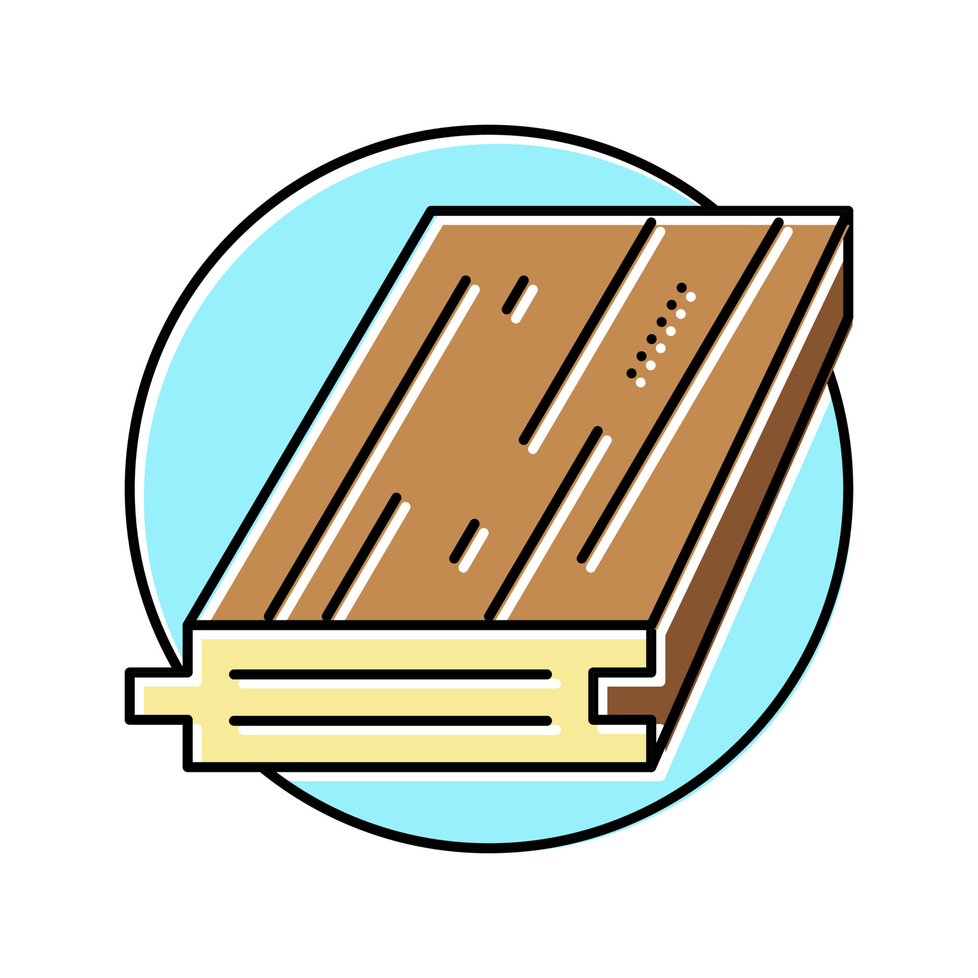 laminate floor color icon vector illustration 19001929 Vector Art at