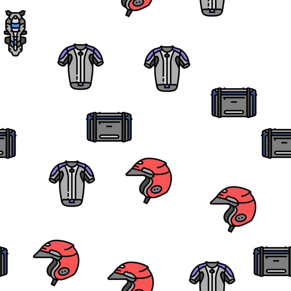 motorcycle bike motor sport vector seamless pattern