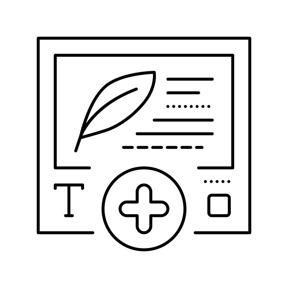 text content ugc line icon vector illustration