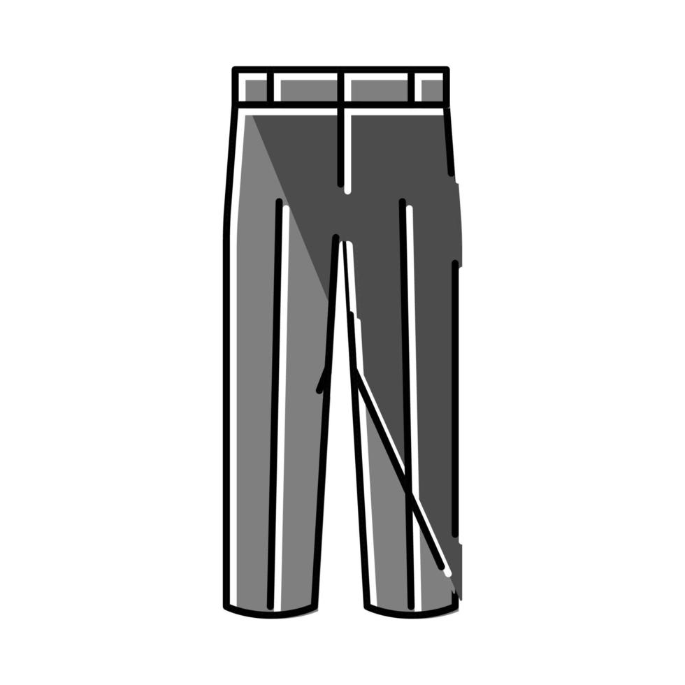 dress pants clothes color icon vector illustration