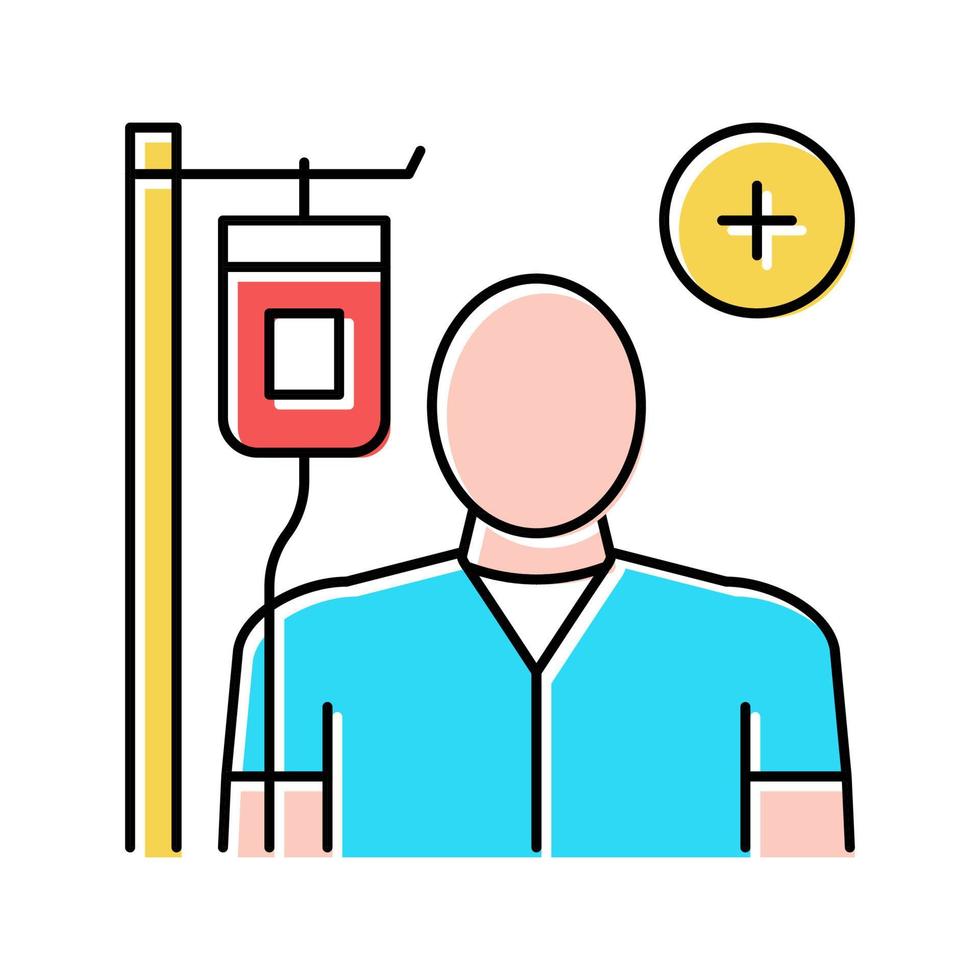 treatment disease color icon vector illustration