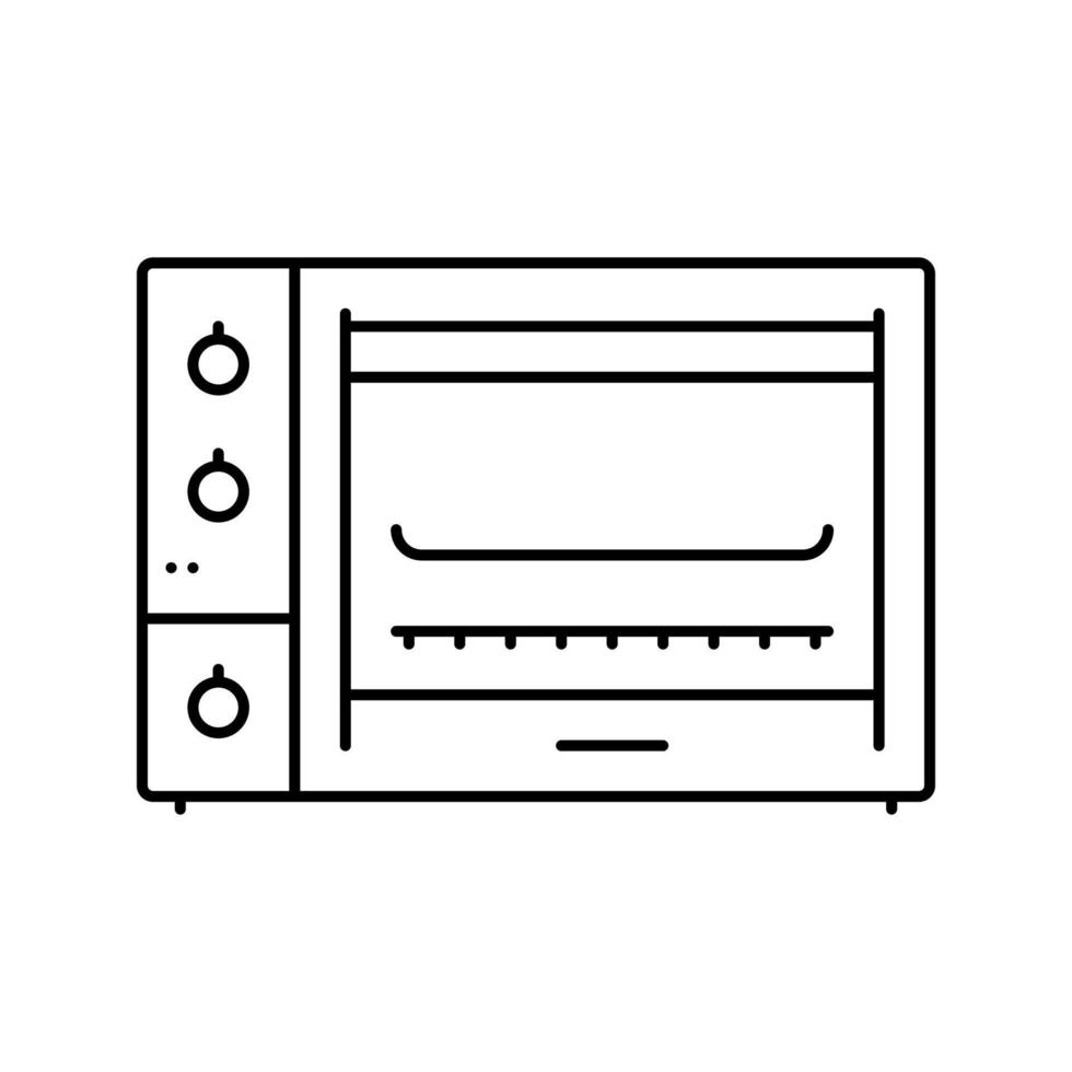 oven appliance line icon vector illustration