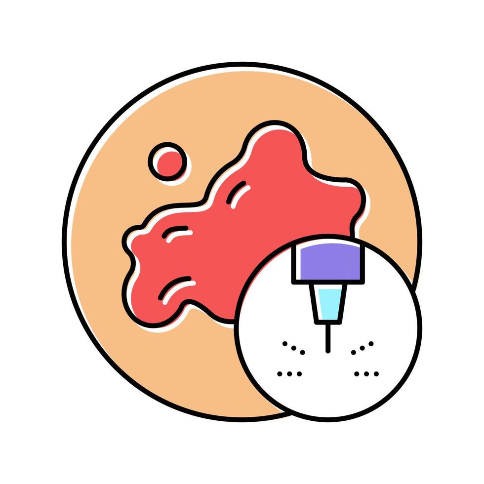 resurfacing laser color icon vector illustration