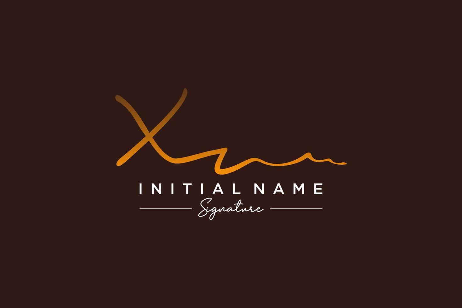 Initial XR signature logo template vector. Hand drawn Calligraphy lettering Vector illustration.