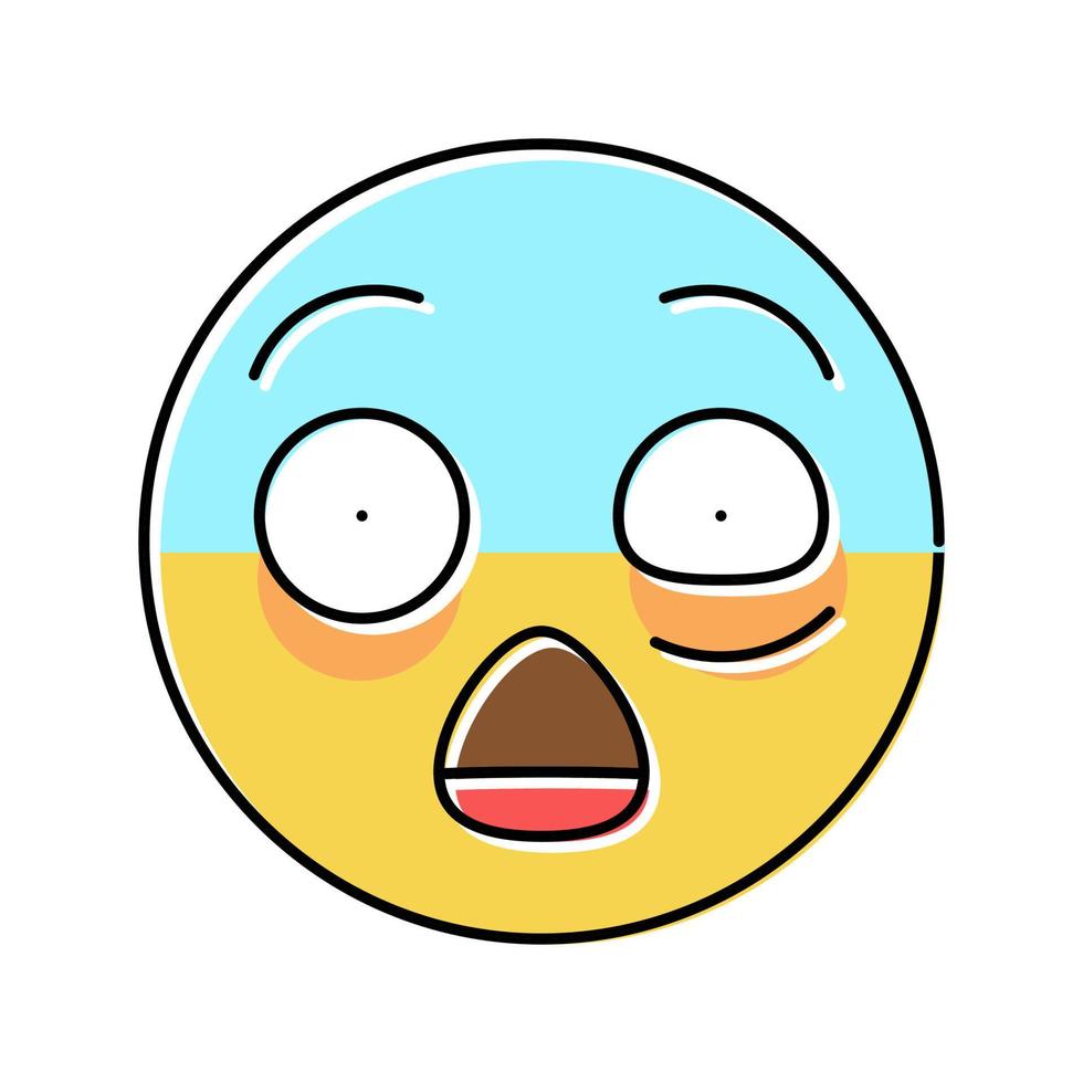 omg emoji color icon vector illustration