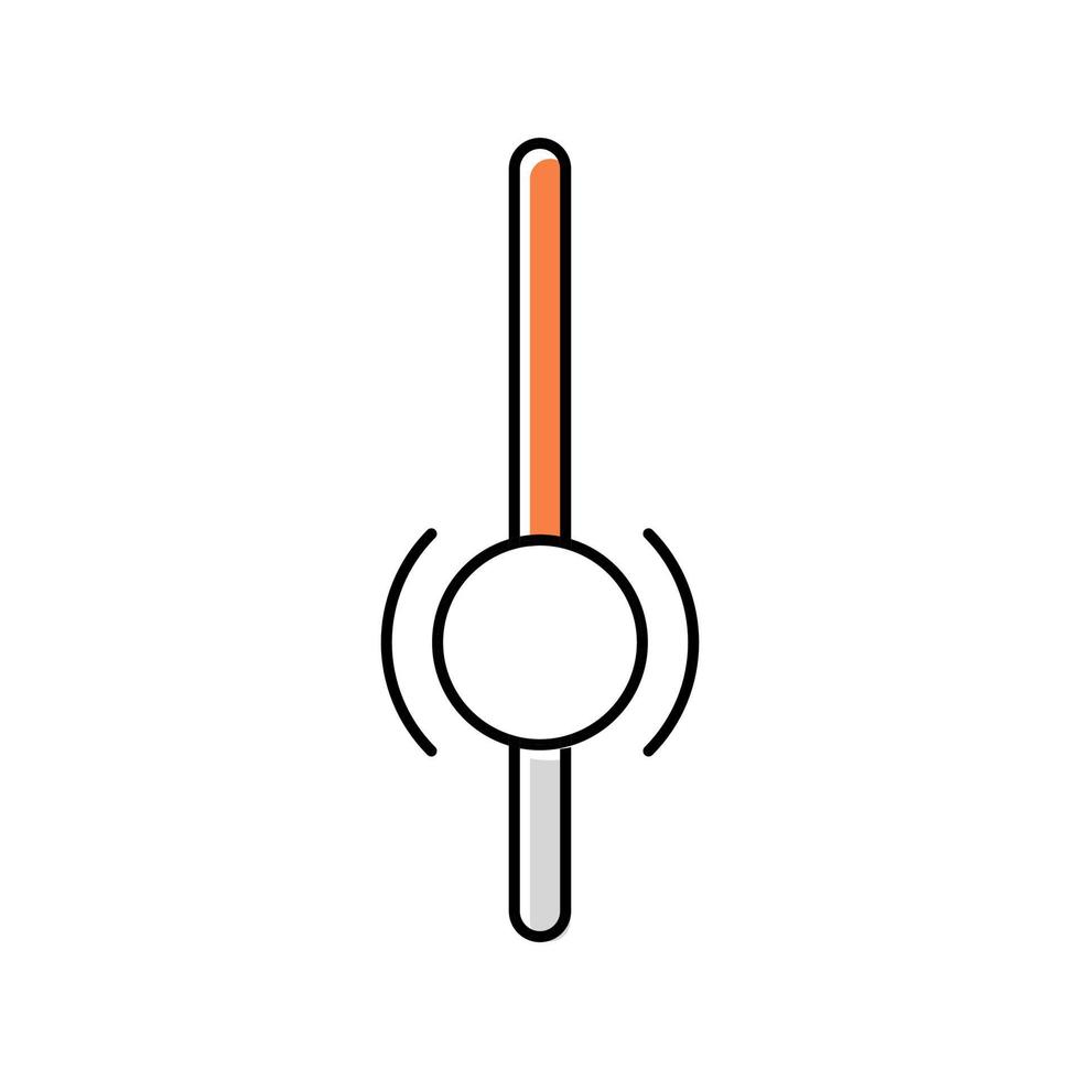 ilustración de vector de icono de color de signo de desplazamiento de interfaz de usuario