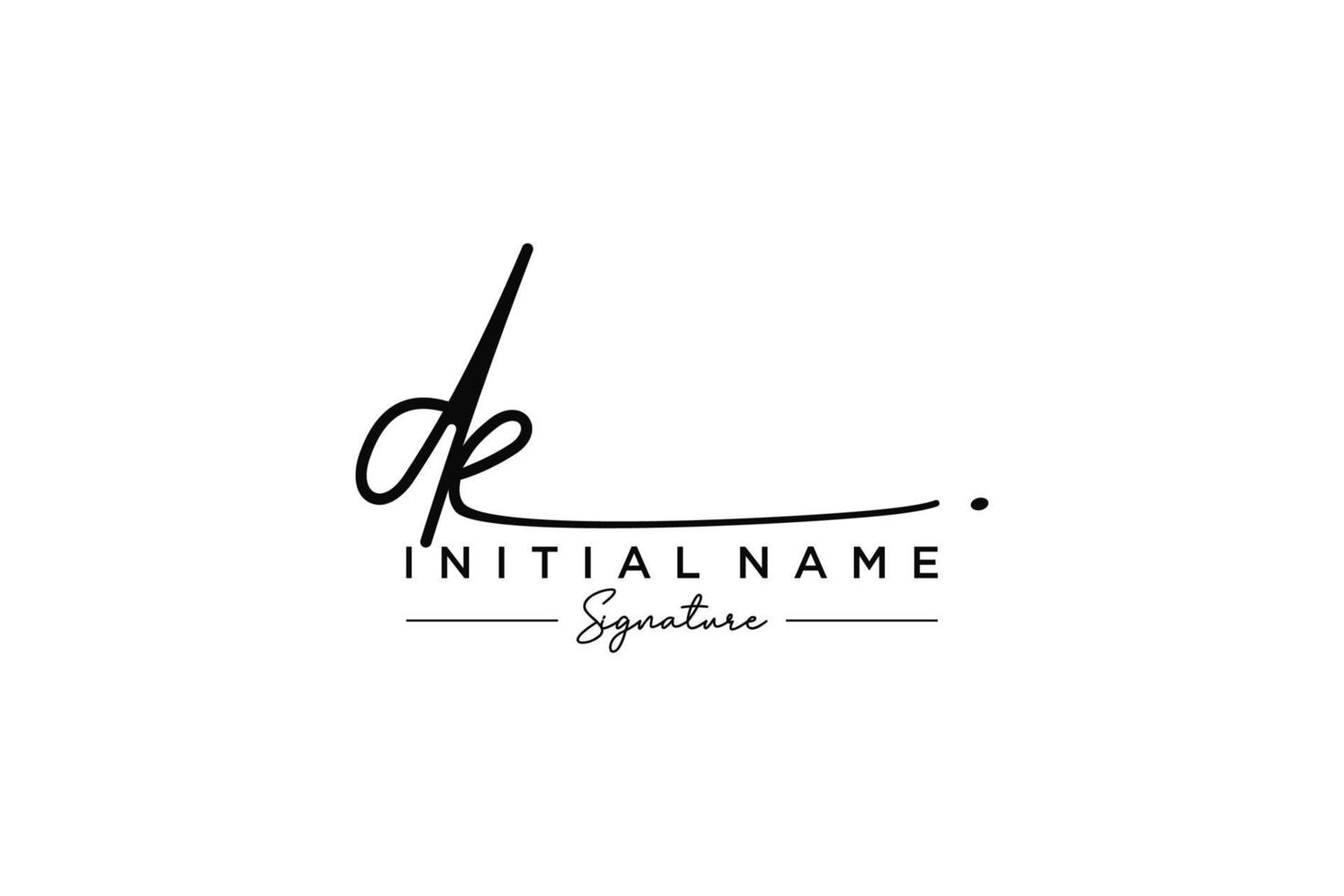 Initial DE signature logo template vector. Hand drawn Calligraphy lettering Vector illustration.