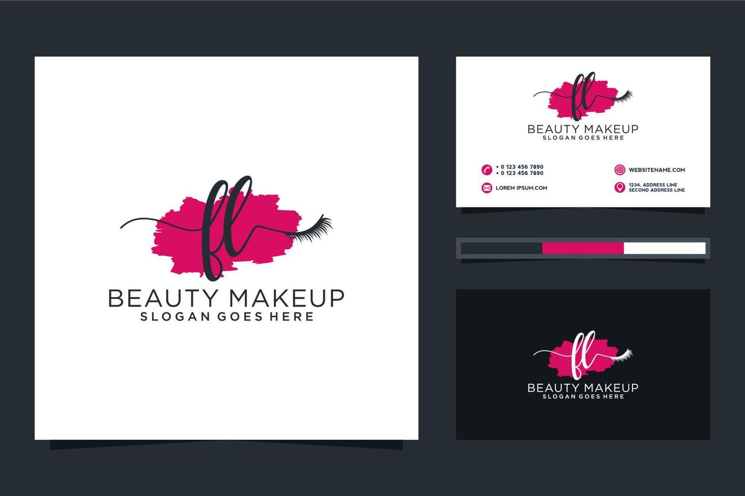 Initial FL Feminine logo collections and business card templat Premium Vector