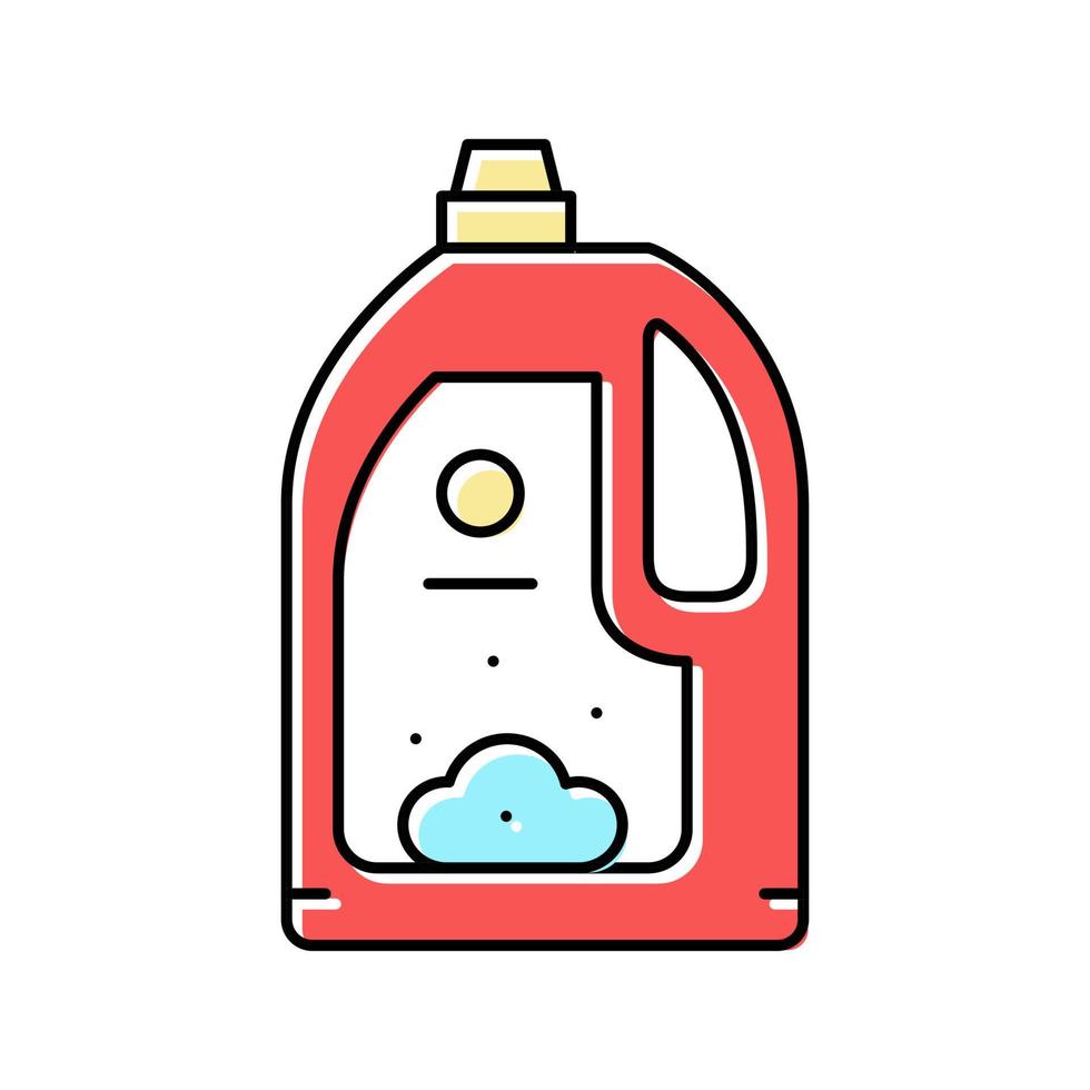 conditioner for wash textile clothing color icon vector illustration