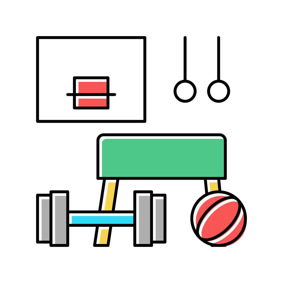 sport school discipline color icon vector illustration