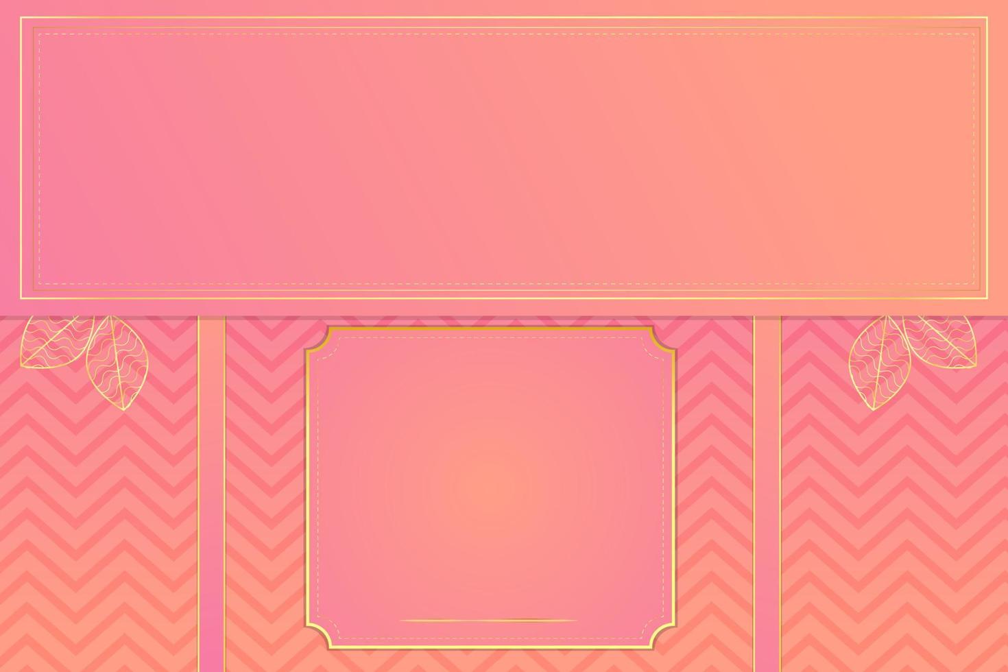 Modern luxury abstract background with golden line elements. modern pink gold background for design vector