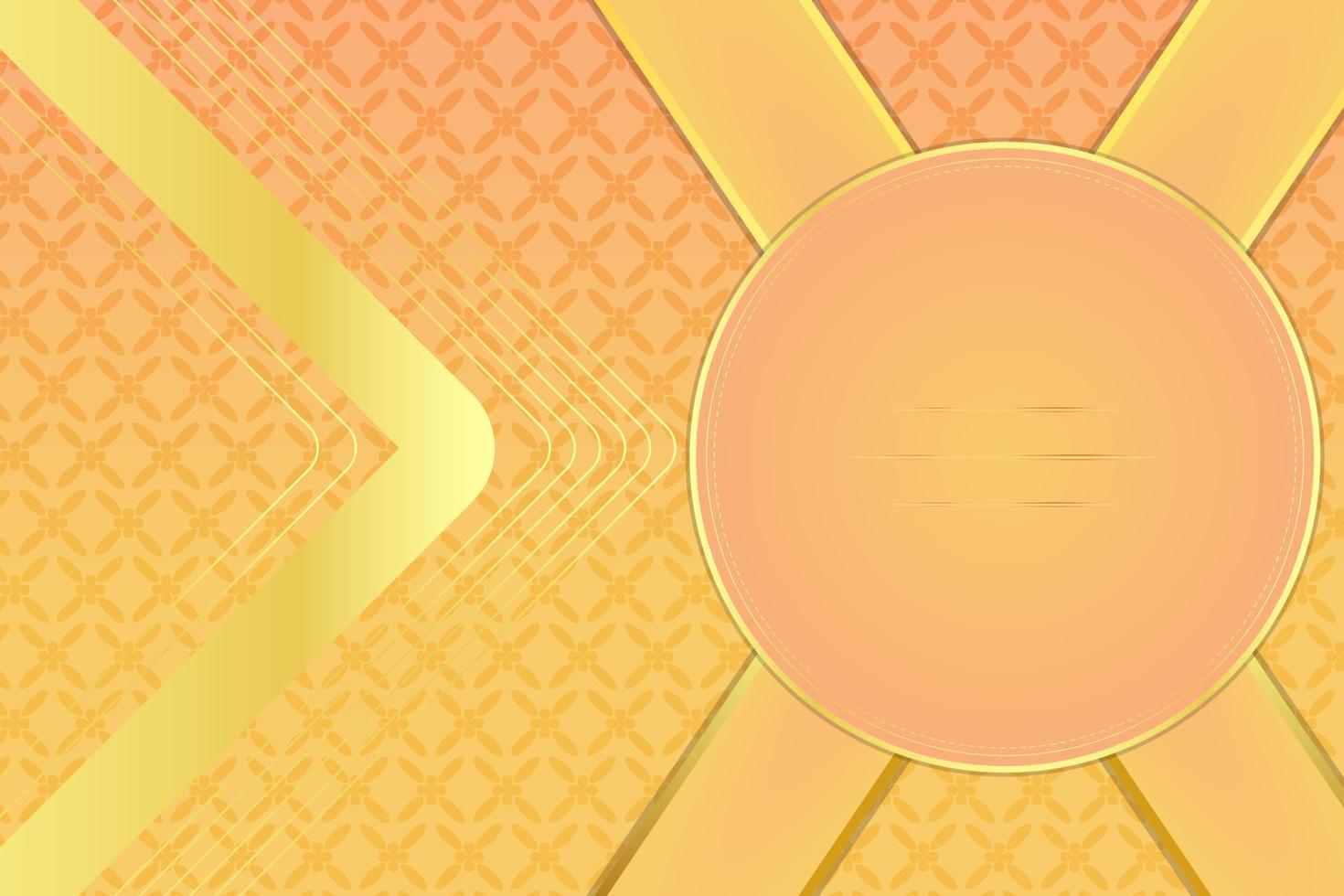 fondo abstracto de lujo moderno con elementos de línea dorada fondo amarillo dorado degradado moderno para el diseño vector