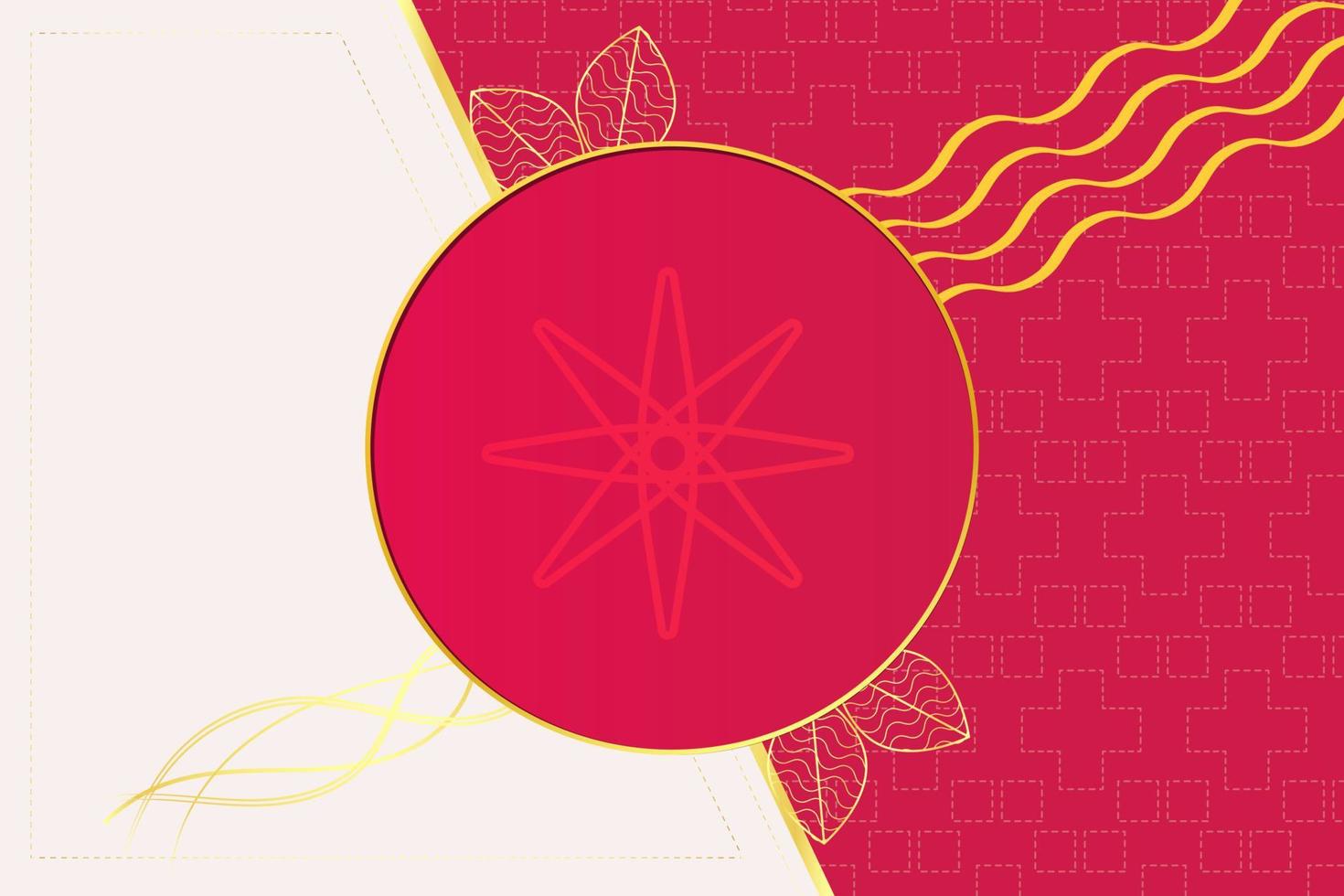 fondo abstracto de lujo moderno con elementos de línea dorada fondo blanco rojo degradado moderno para el diseño vector