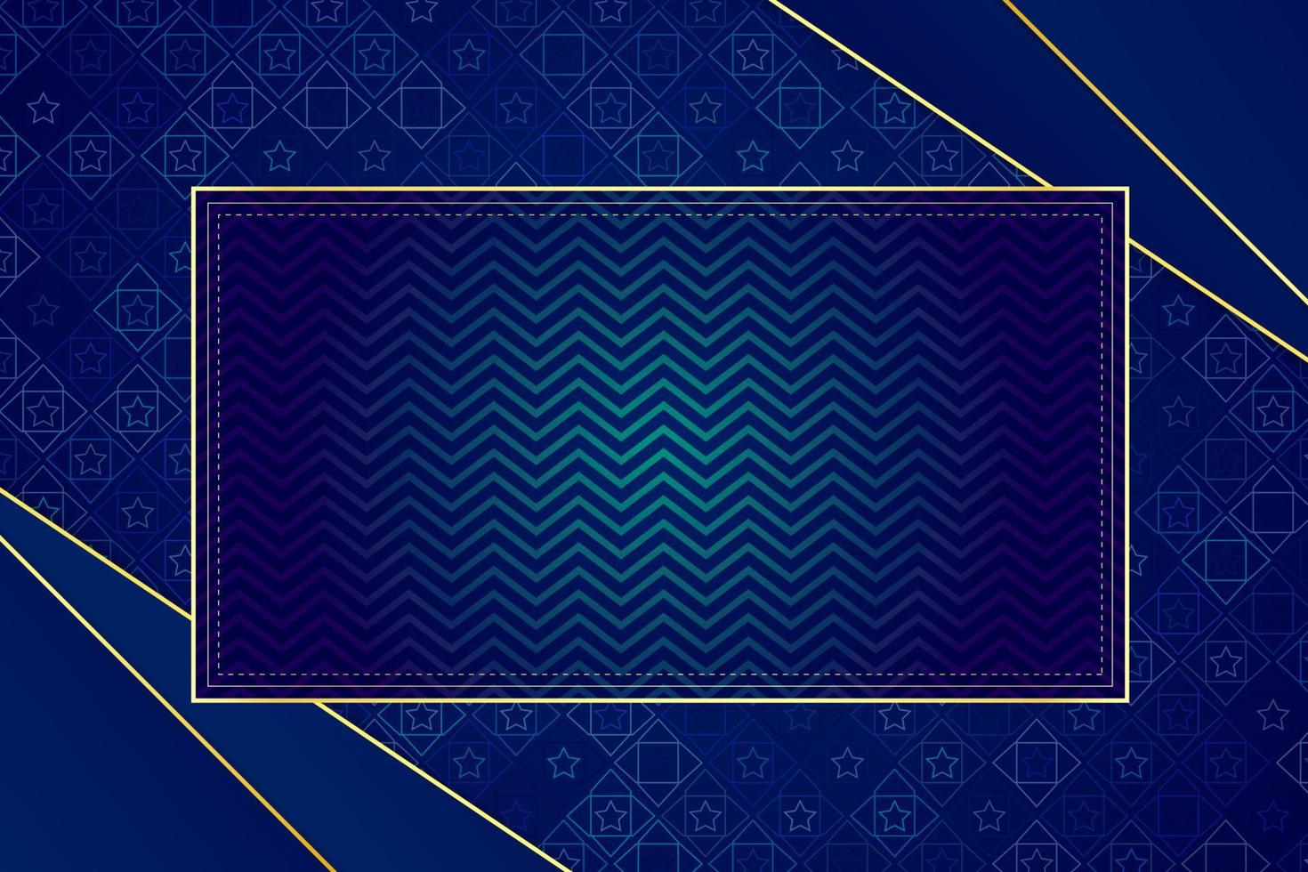 modern luxury abstract background with golden line elements gradient blue background modern for design vector