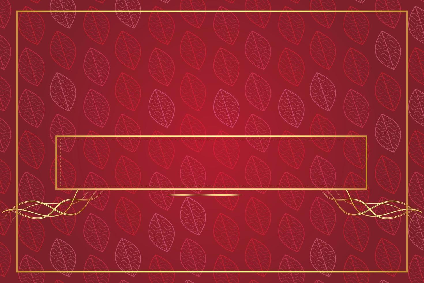 modern luxury abstract background with golden line elements Stylish gradient red background for design vector