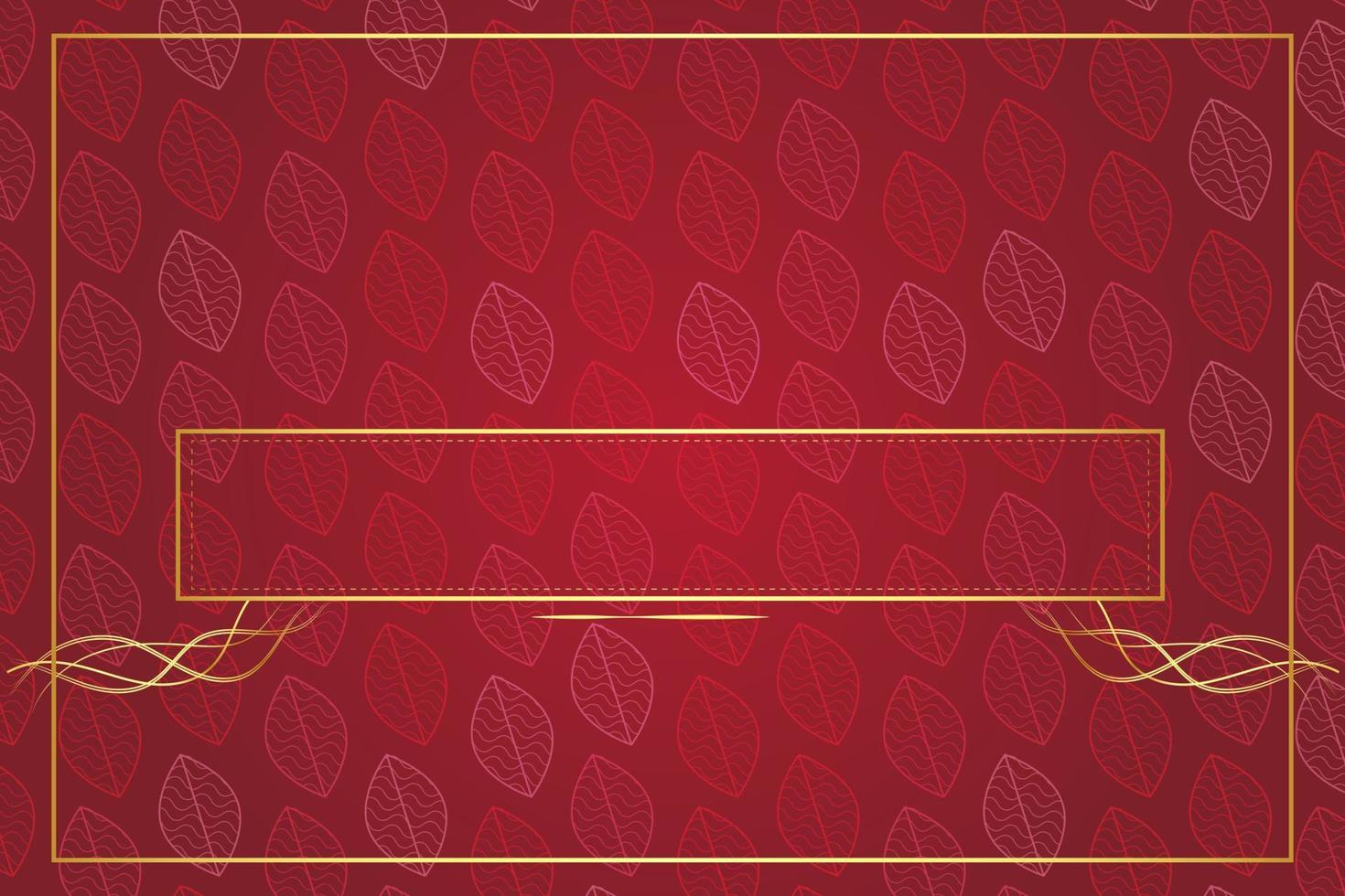 fondo abstracto de lujo moderno con elementos de línea dorada elegante fondo rojo degradado para el diseño vector