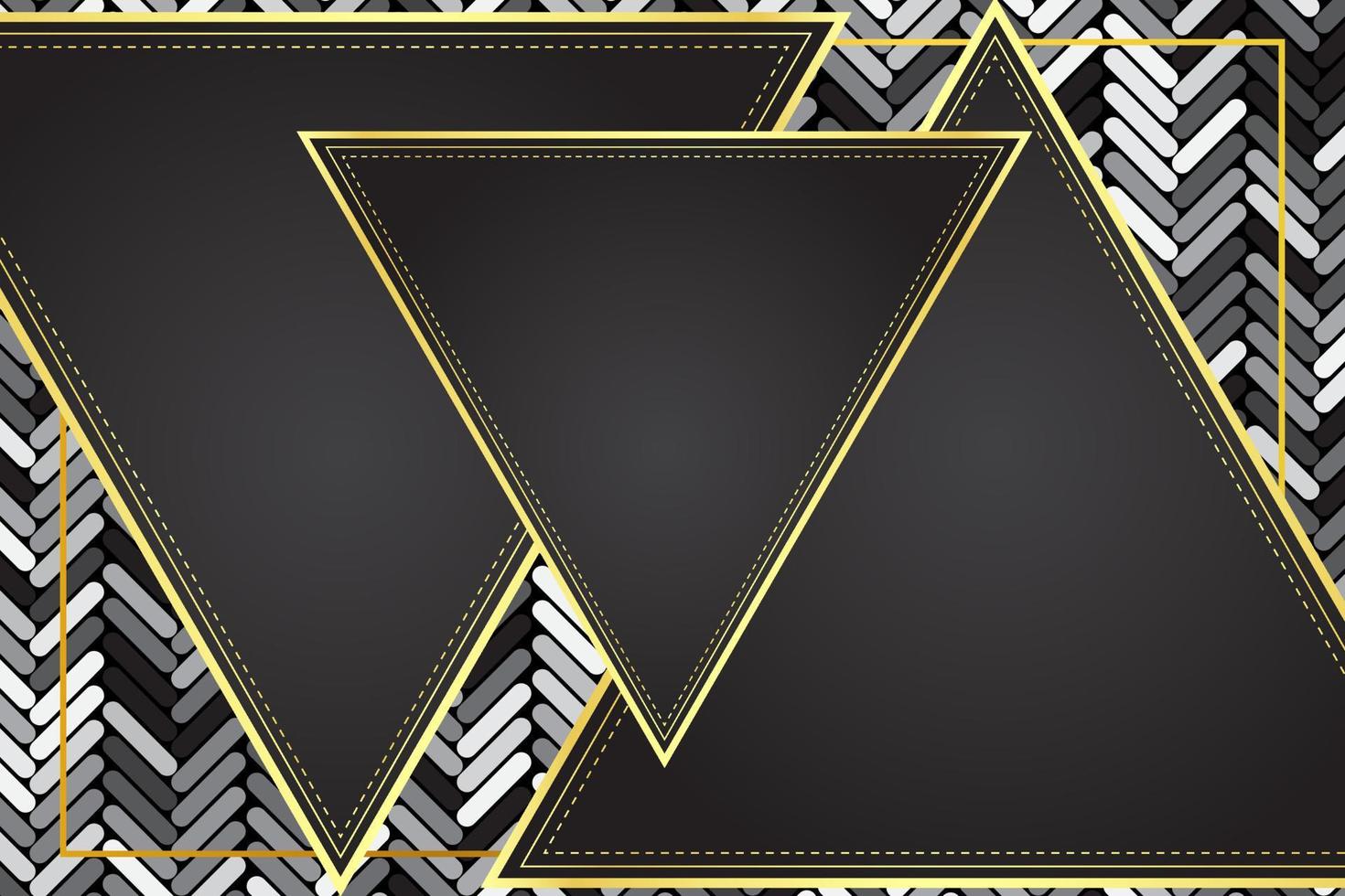 modern luxury abstract background with golden line elements Stylish gradient black background for design vector