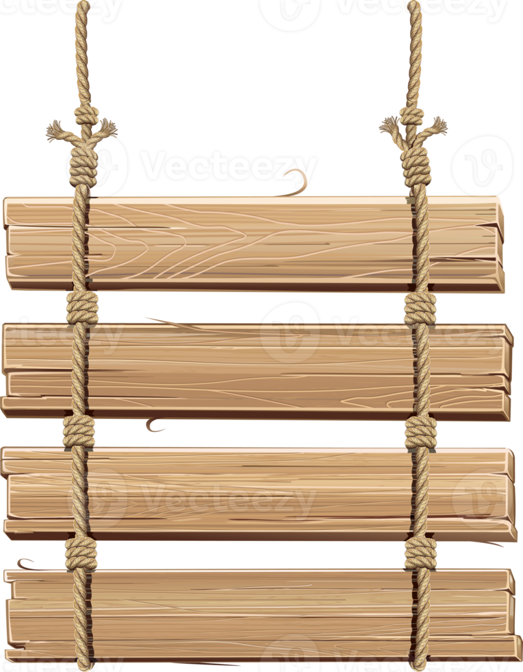 wooden sign with rope 19003850 PNG