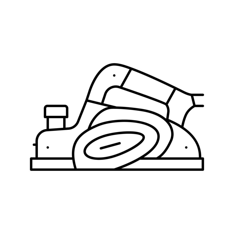 electric planer tool line icon vector illustration