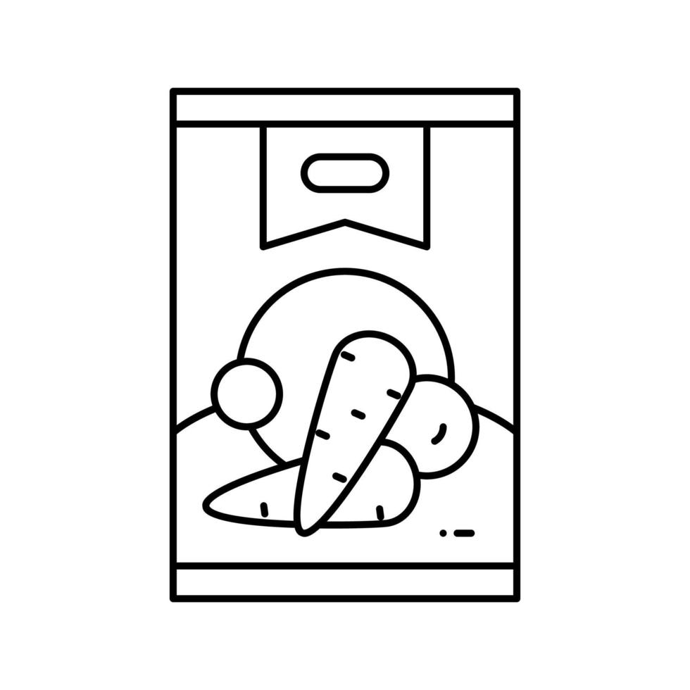 can carrot line icon vector illustration