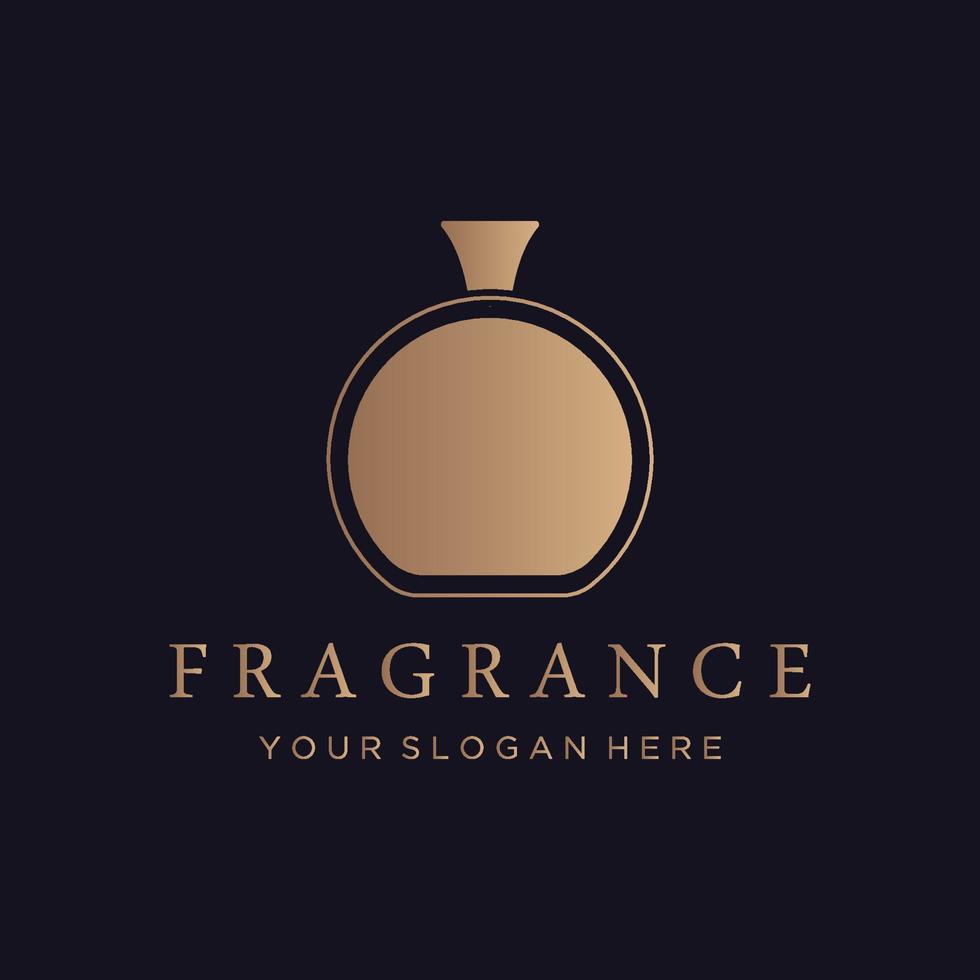 Isolated luxury perfume perfume cosmetic creative Logo design can be used for business, company, cosmetic and perfume shop. vector