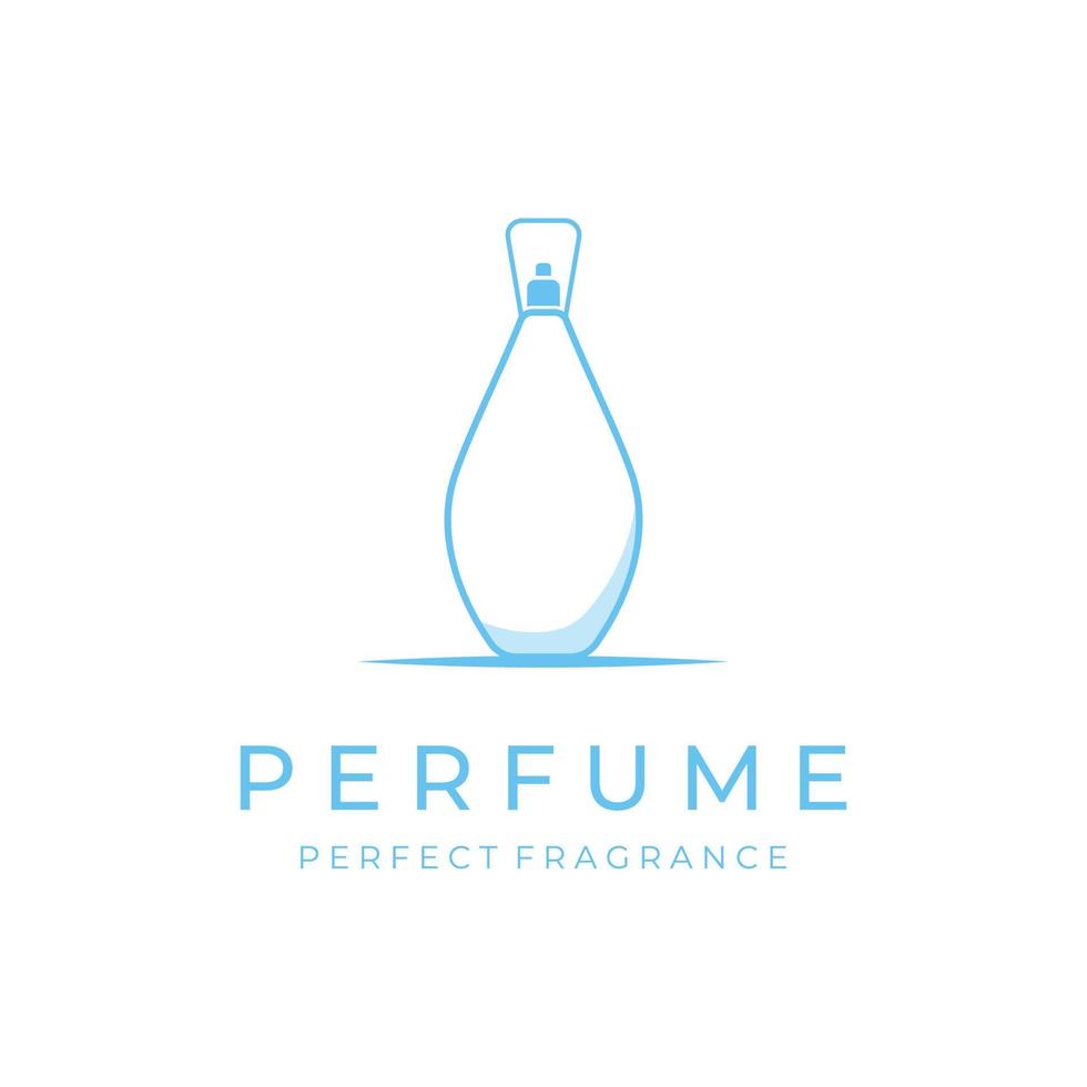 El diseño de logotipo creativo cosmético de perfume de perfume de lujo aislado se puede utilizar para negocios, empresas, cosméticos y tiendas de perfumes. vector