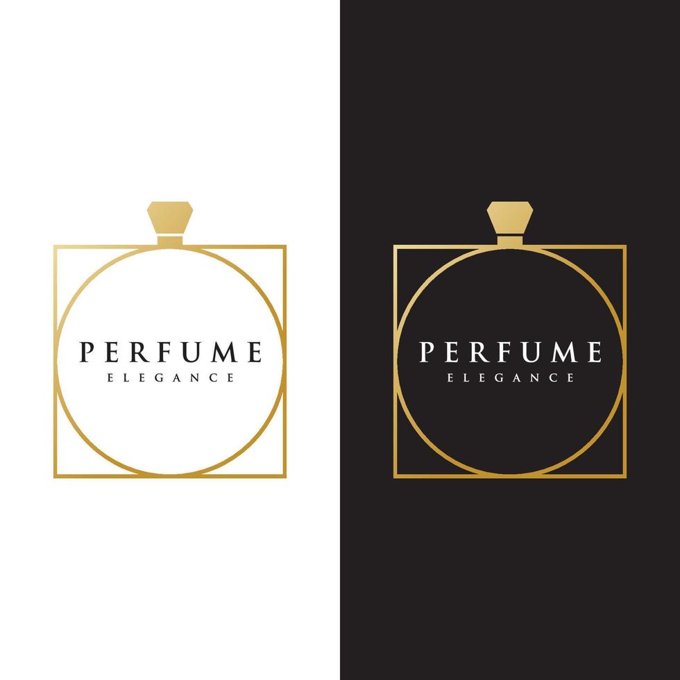 Isolated luxury perfume perfume cosmetic creative Logo design can be used for business, company, cosmetic and perfume shop. vector