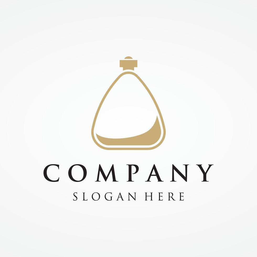 Isolated luxury perfume perfume cosmetic creative Logo design can be used for business, company, cosmetic and perfume shop. vector