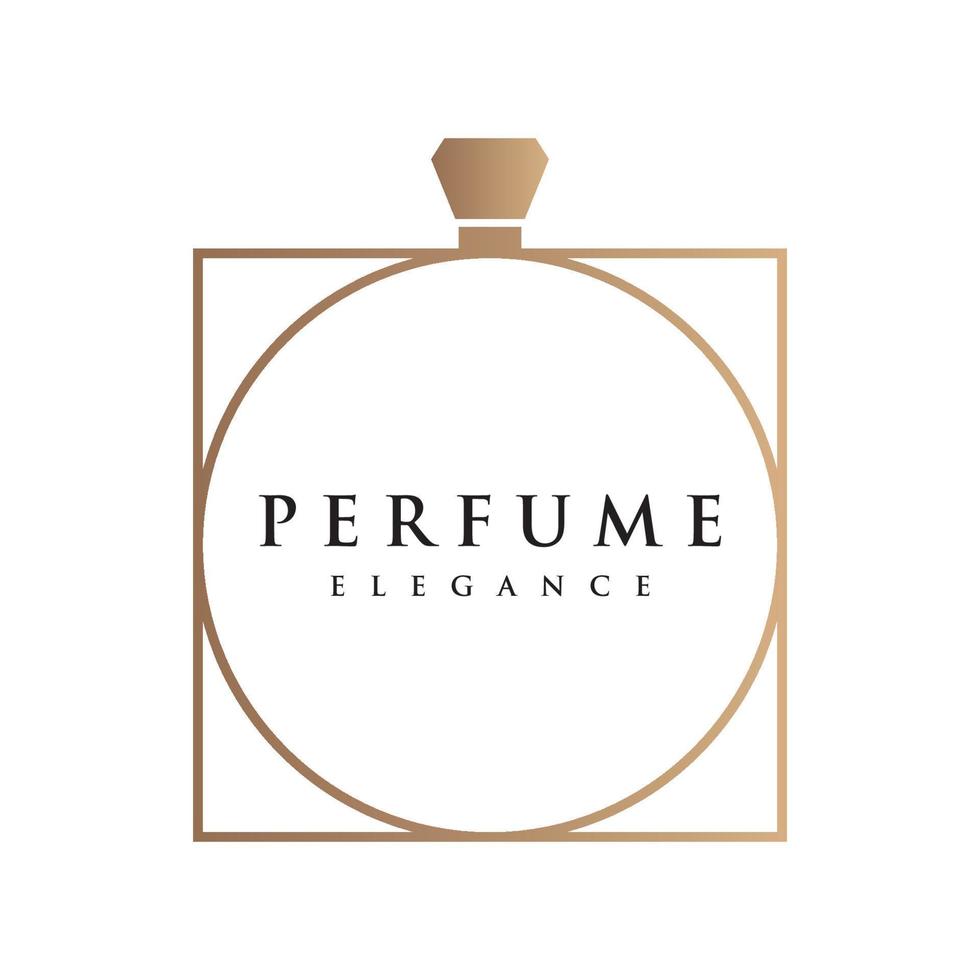 Isolated luxury perfume perfume cosmetic creative Logo design can be used for business, company, cosmetic and perfume shop. vector