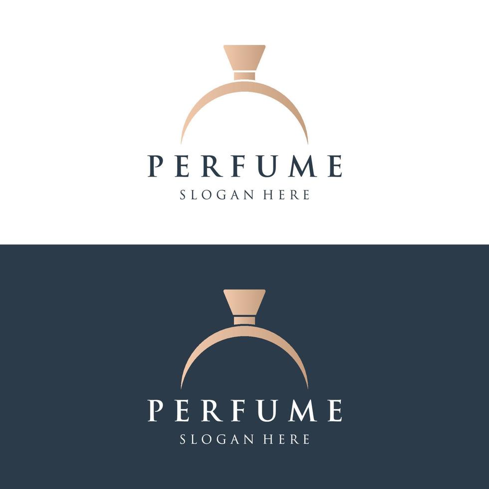 Isolated luxury perfume perfume cosmetic creative Logo design can be used for business, company, cosmetic and perfume shop. vector
