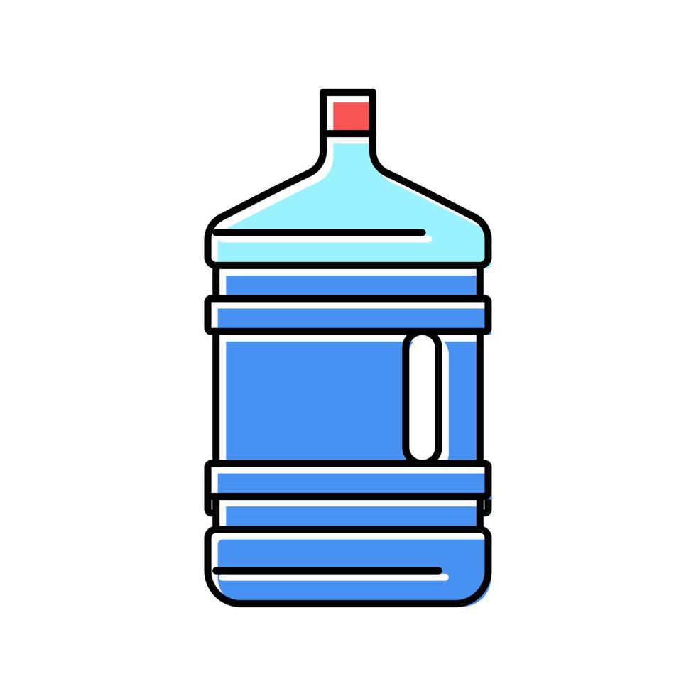 ilustración de vector de icono de color de agua de galón