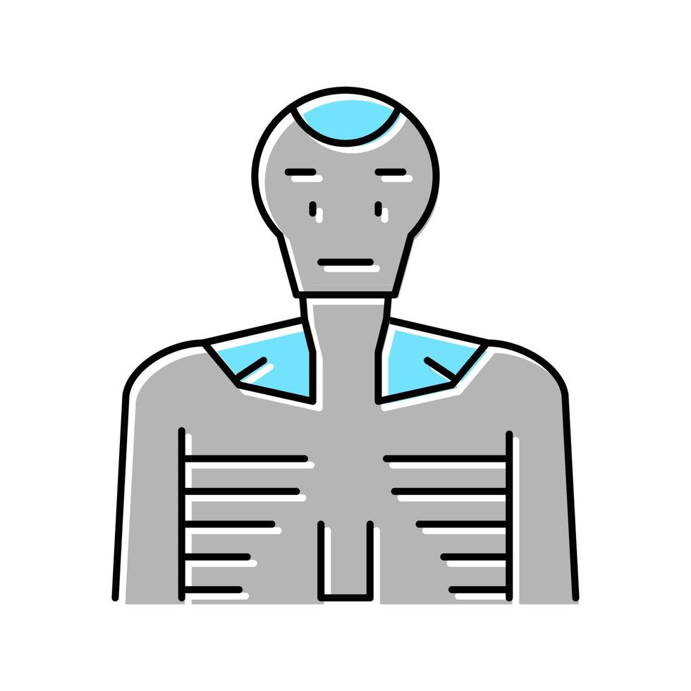 robot machine color icon vector illustration